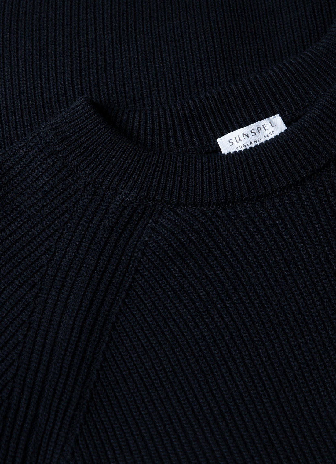 Men's Ribbed Jumper in Navy