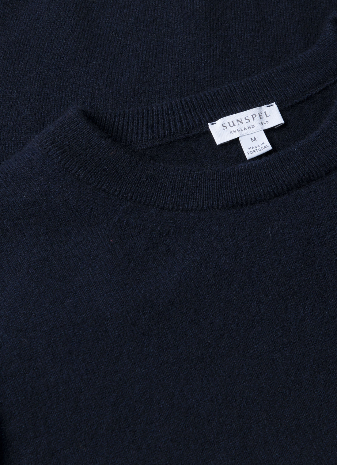 Men's Cashmere Crew Neck Jumper in Navy