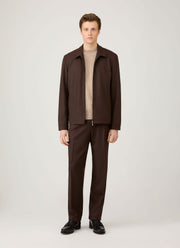 Men's Cashmere Crew Neck Jumper in Oatmeal Melange