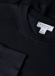 Men's Lightweight Cotton Jumper in Navy