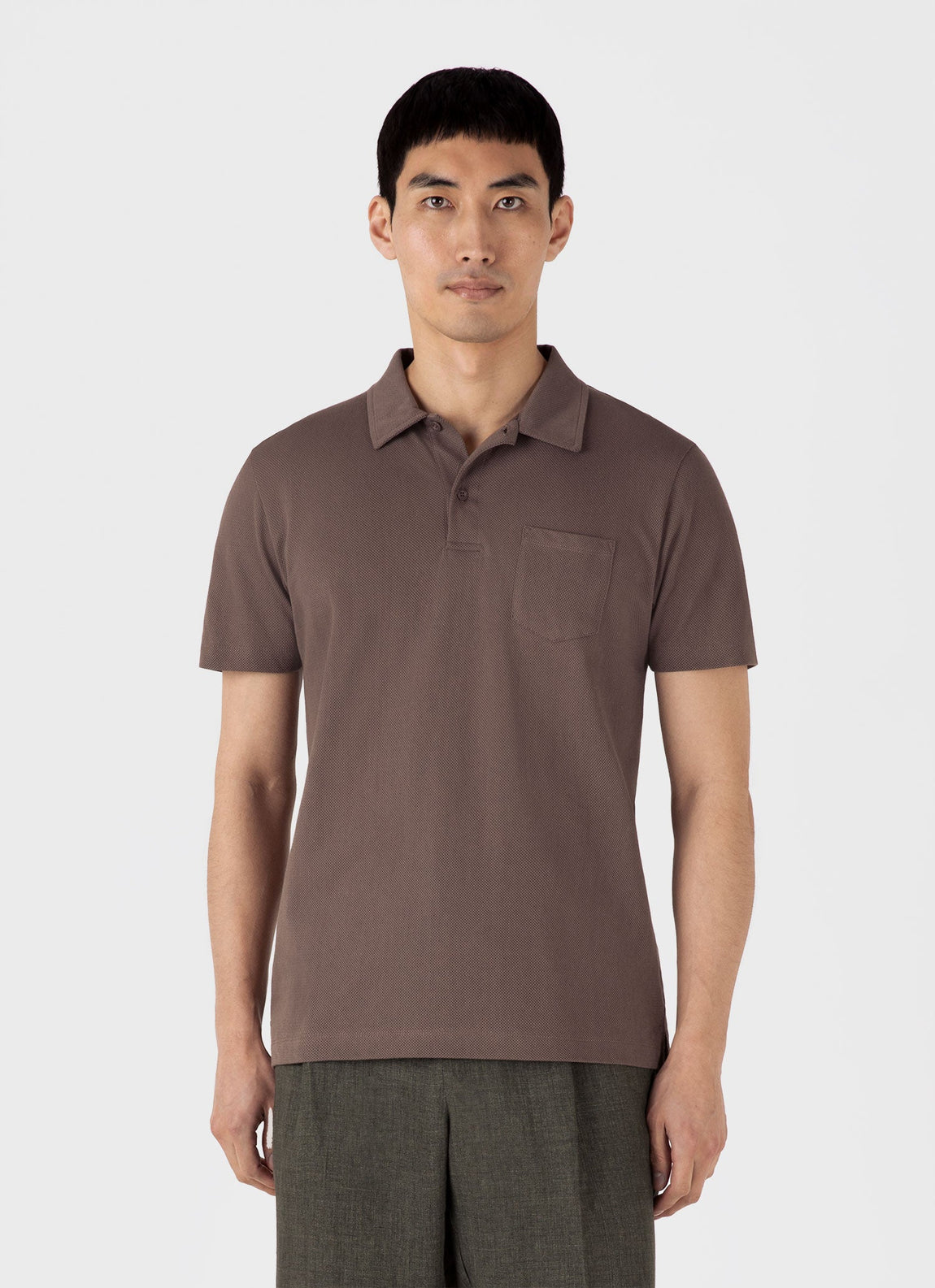 Men's Riviera Polo Shirt in Walnut