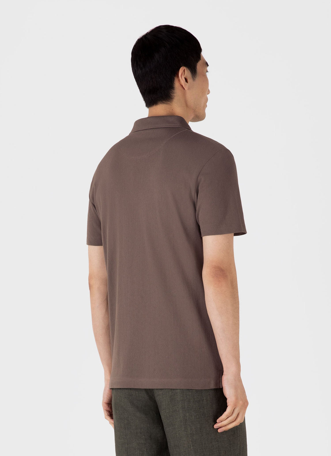 Men's Riviera Polo Shirt in Walnut