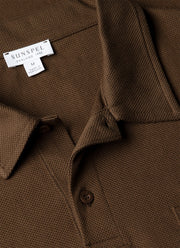 Men's Riviera Polo Shirt in Dark Walnut
