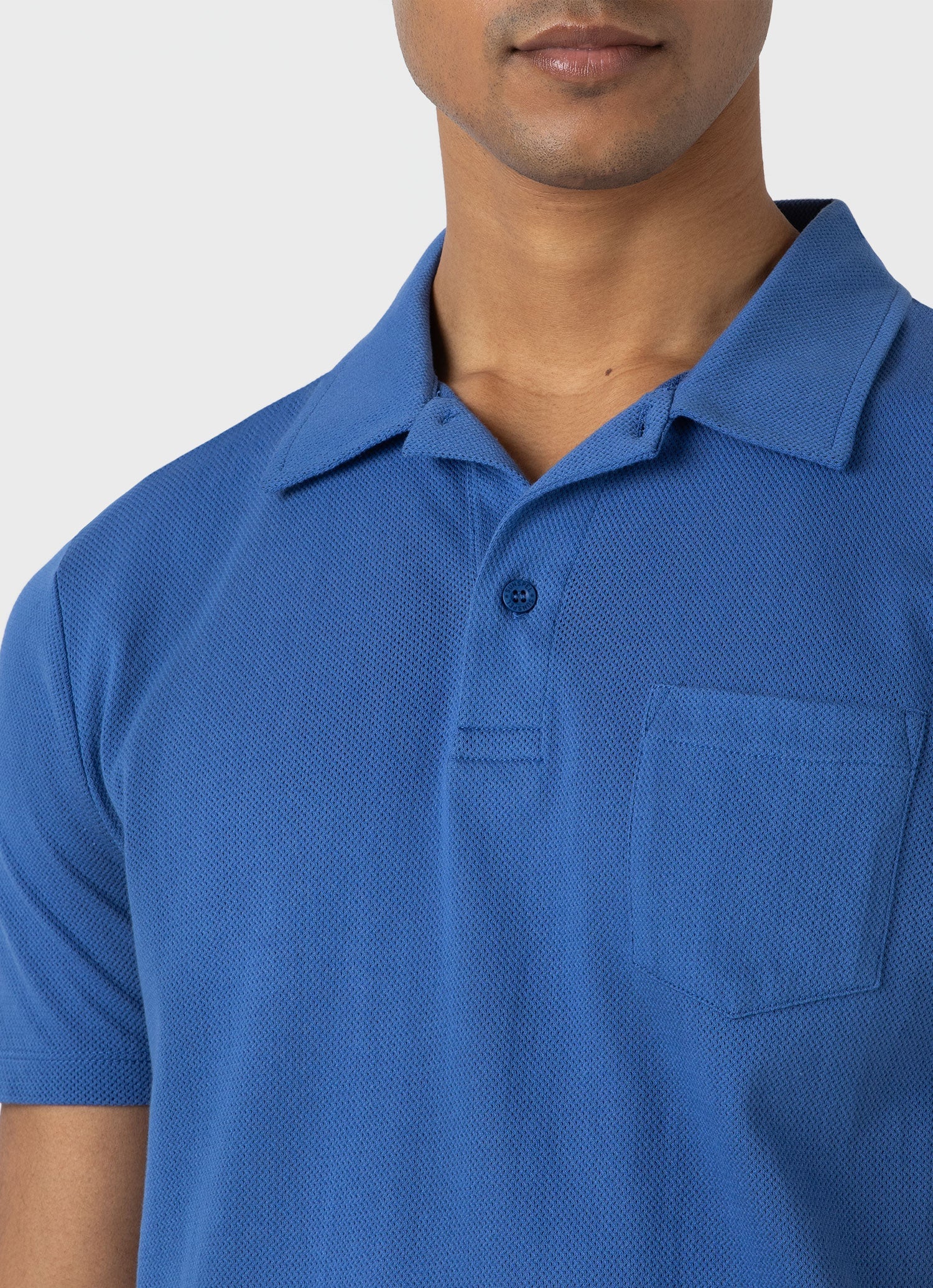 Men's Riviera Polo Shirt in French Blue