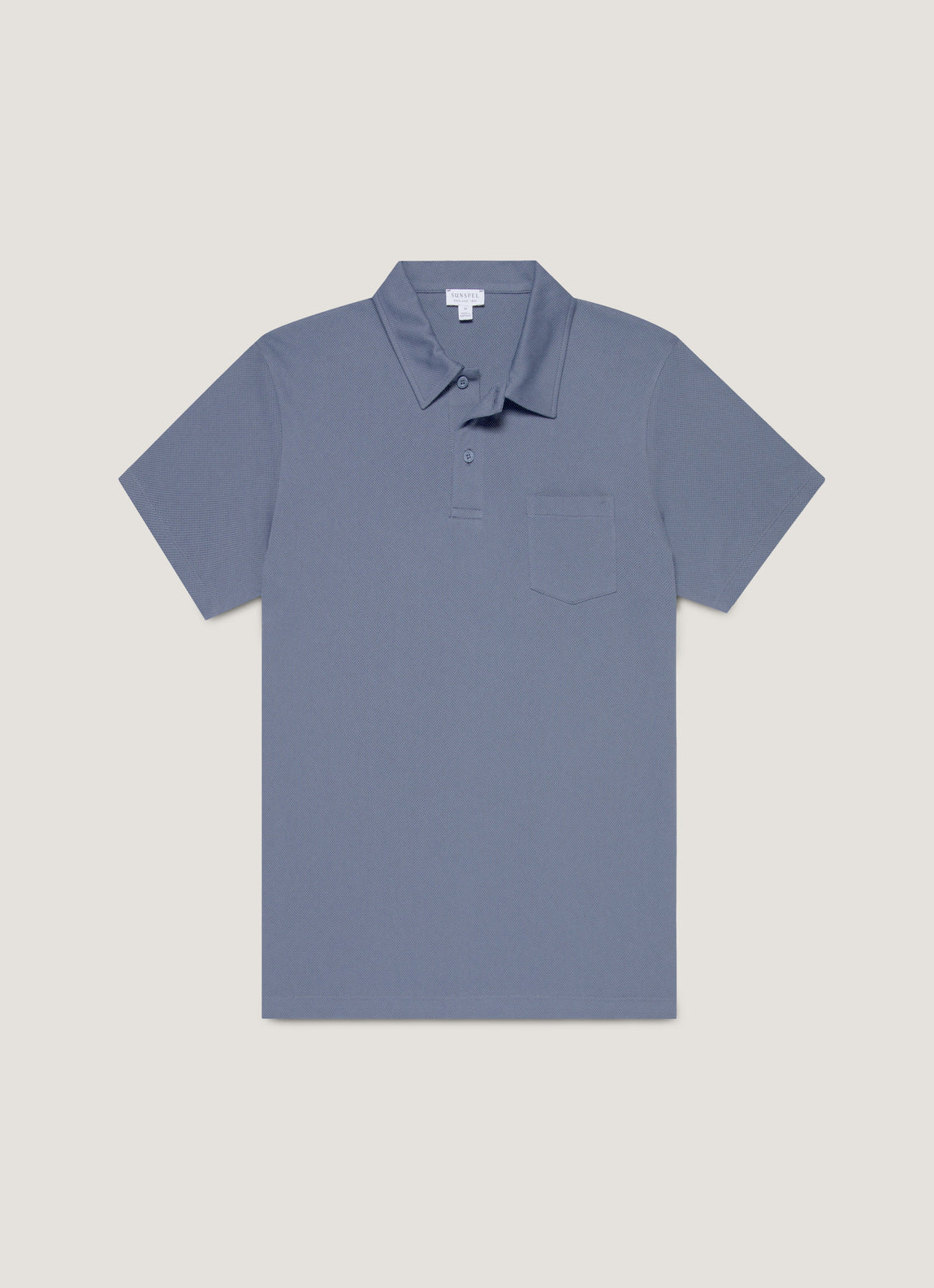 Men's Riviera Polo Shirt in Selvedge Blue