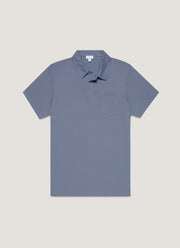Men's Riviera Polo Shirt in Selvedge Blue