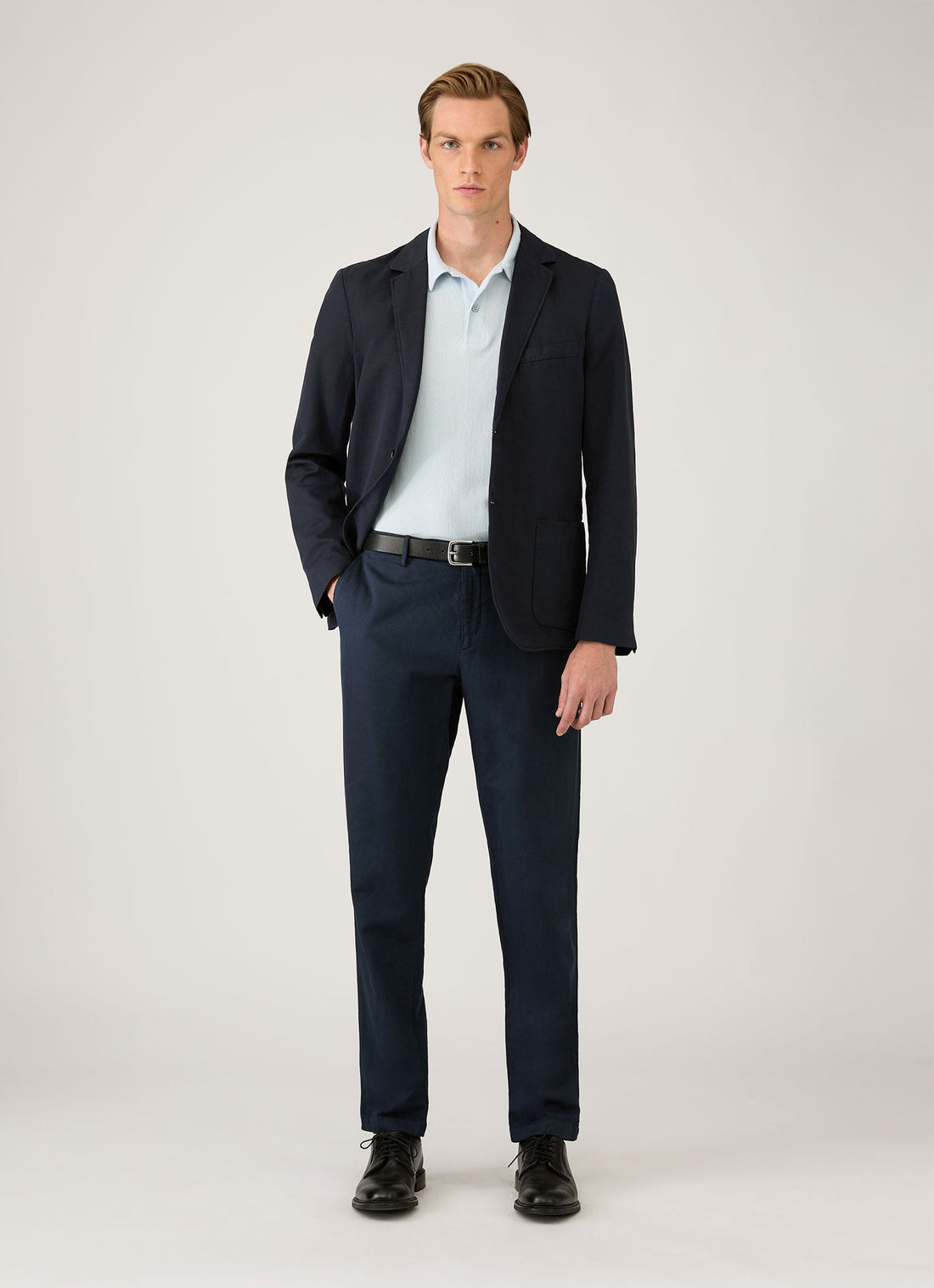 Men's Riviera Polo Shirt in Pastel Blue