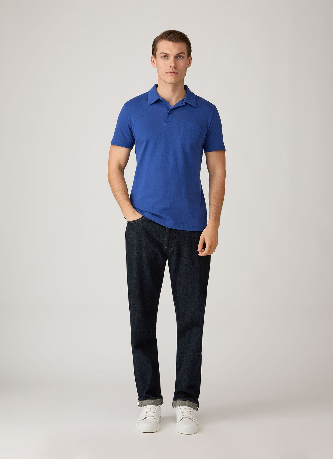 Men's Riviera Polo Shirt in Clear Night