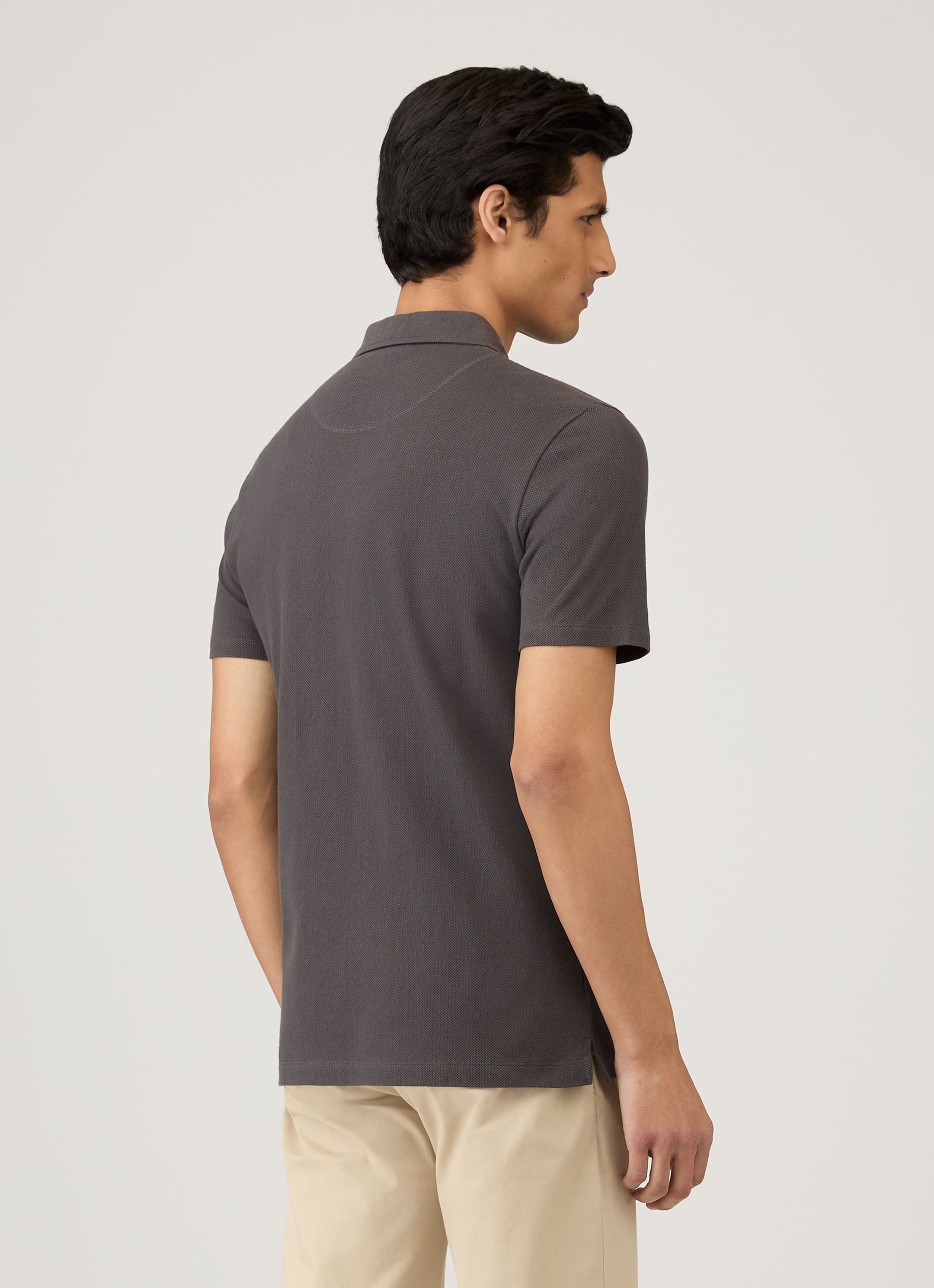 Men's Riviera Polo Shirt in Charcoal