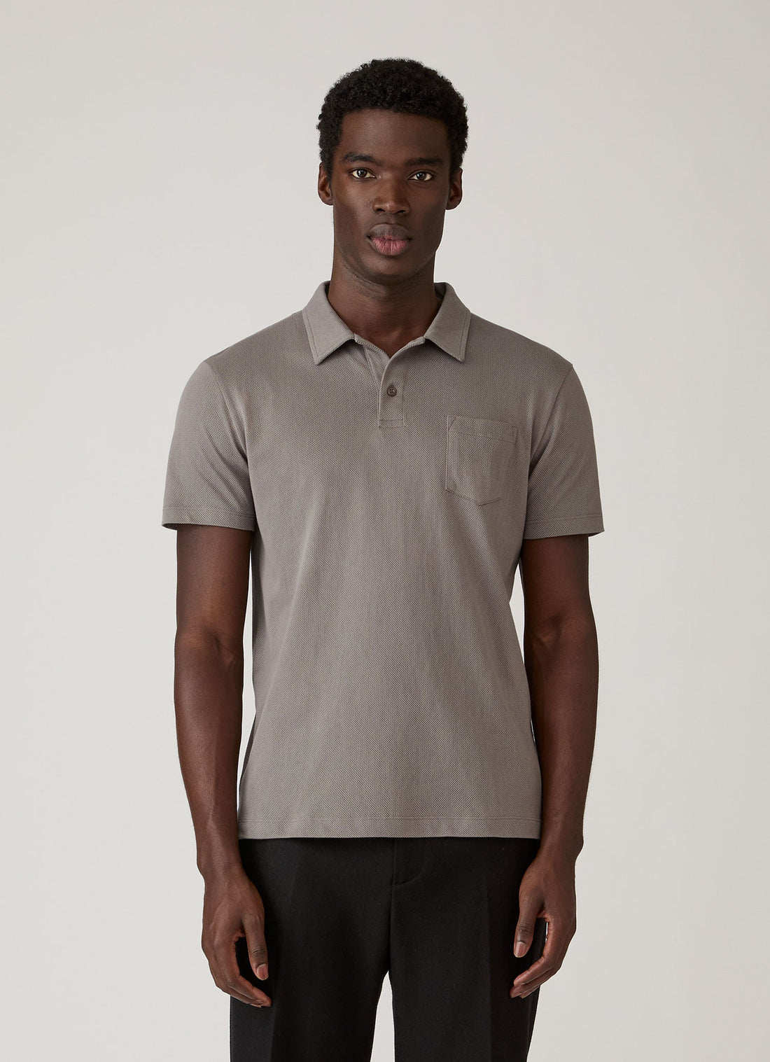 Men's Riviera Polo Shirt in Smoke