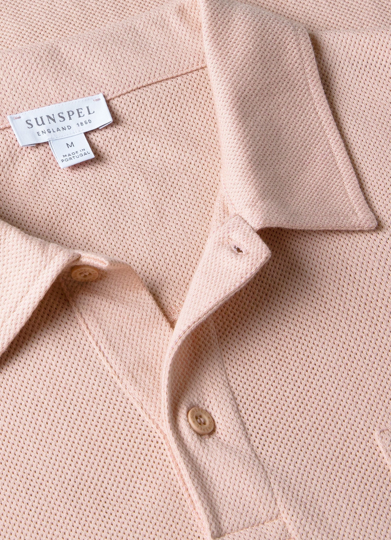 Men's Riviera Polo Shirt in Pale Pink