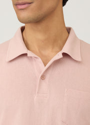 Men's Riviera Polo Shirt in Pale Pink