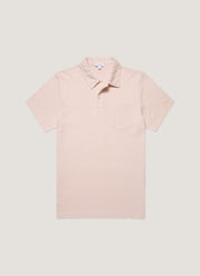 Men's Riviera Polo Shirt in Pastel Pink