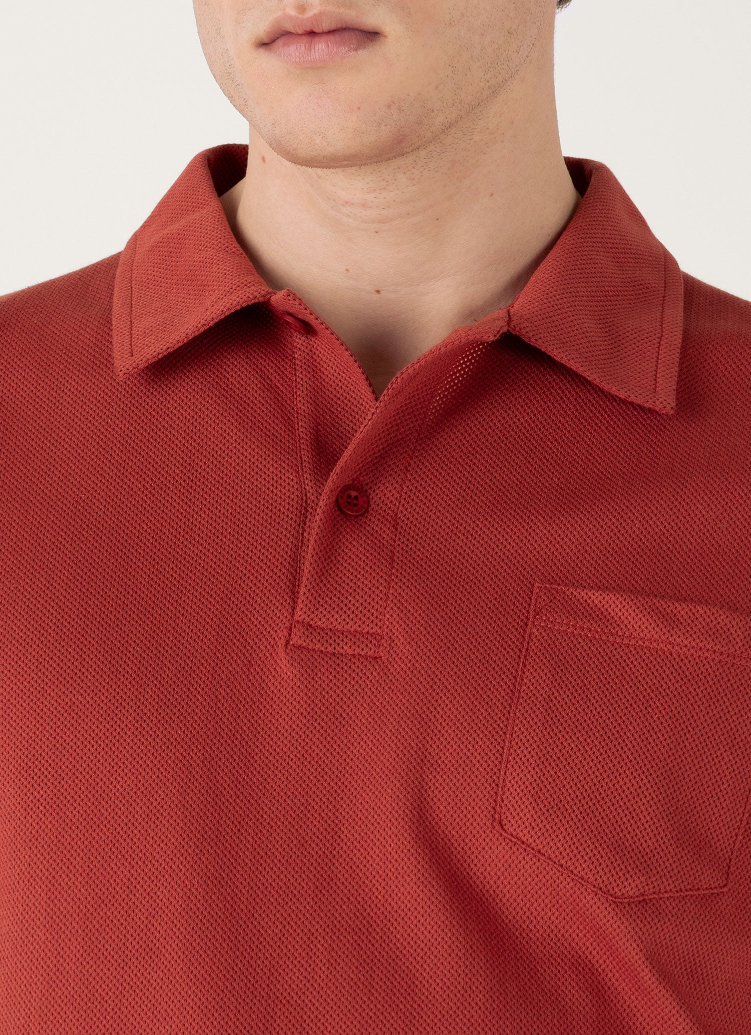 Men's Riviera Polo Shirt in Garnet Red