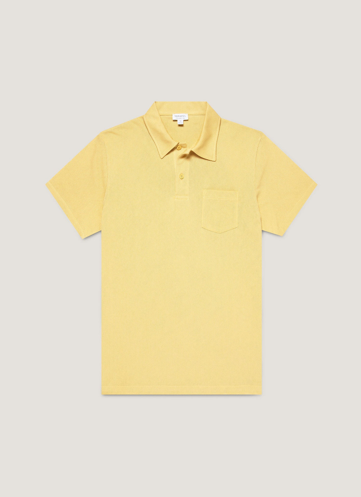 Men's Riviera Polo Shirt in Dusty Yellow