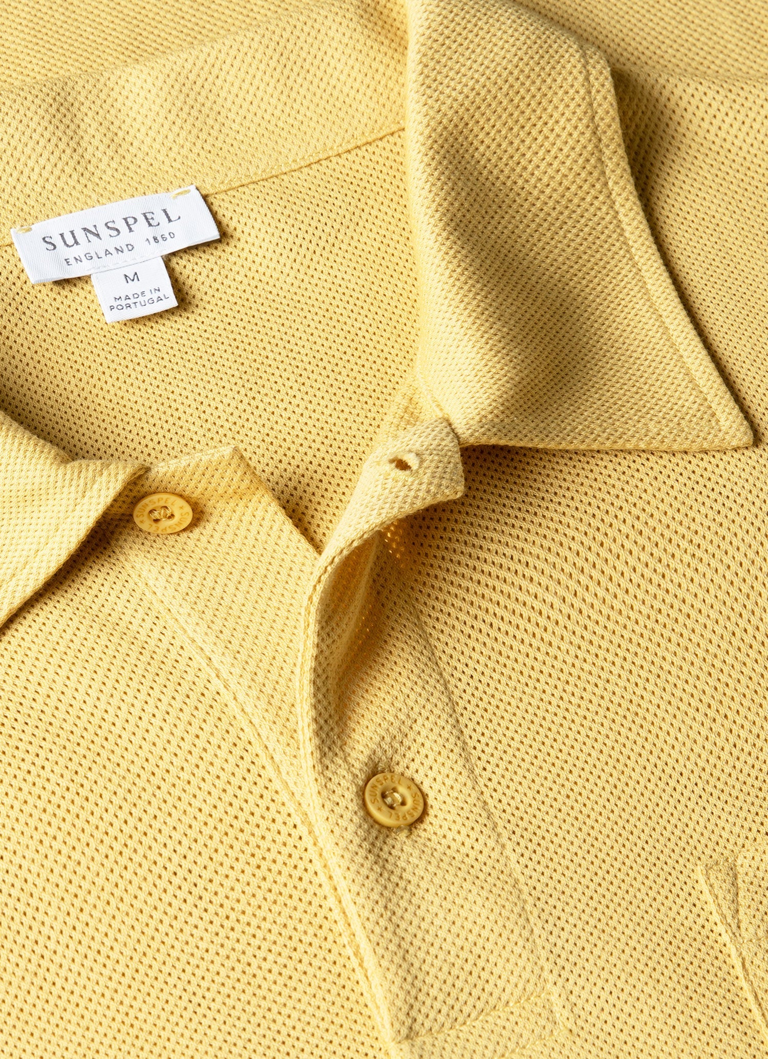 Men's Riviera Polo Shirt in Dusty Yellow