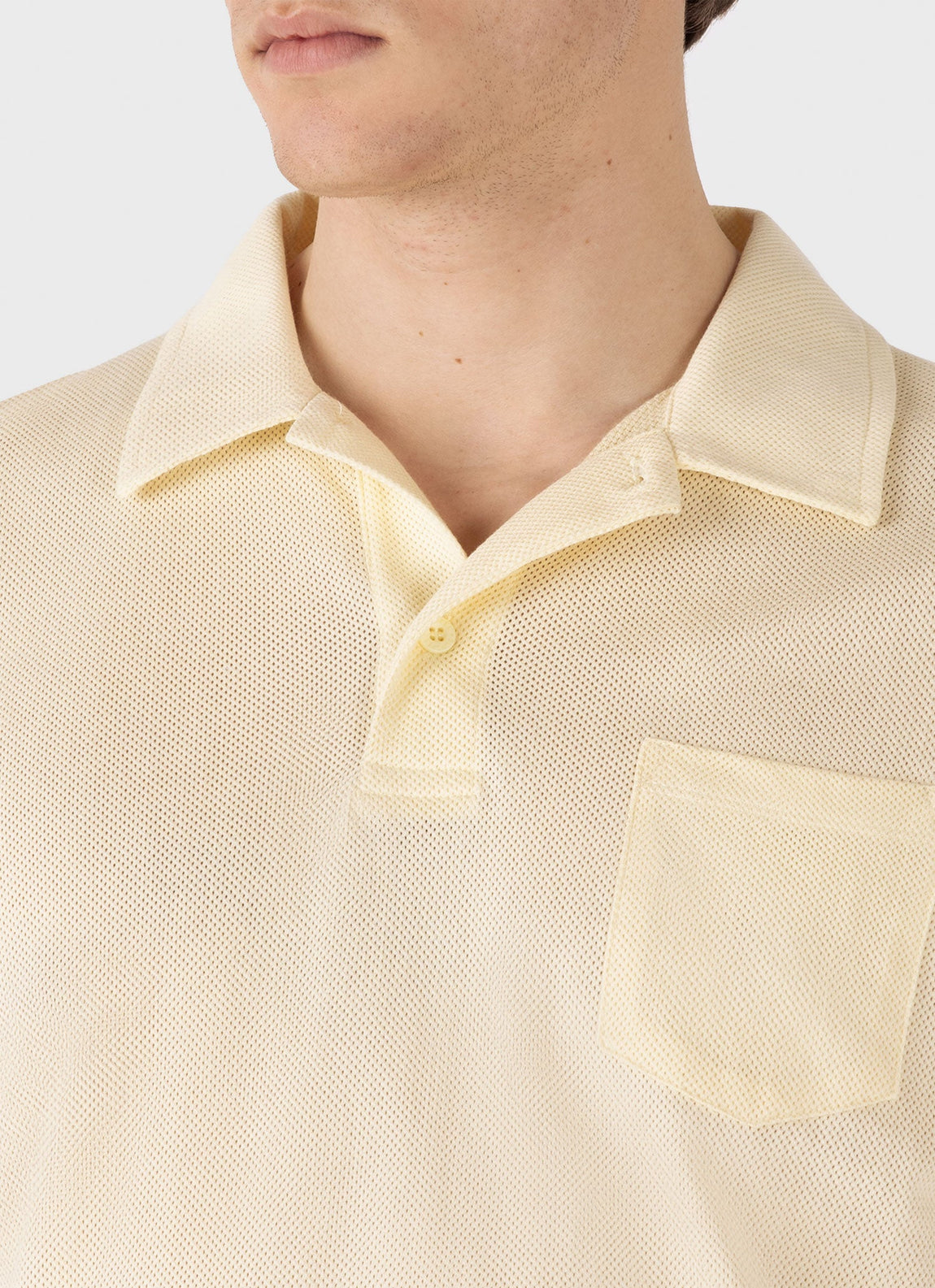 Men's Riviera Polo Shirt in Buttermilk