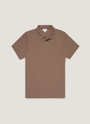 Men's Piqué Polo Shirt in Bark