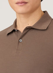 Men's Piqué Polo Shirt in Bark