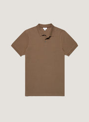 Men's Piqué Polo Shirt in Dark Cedar