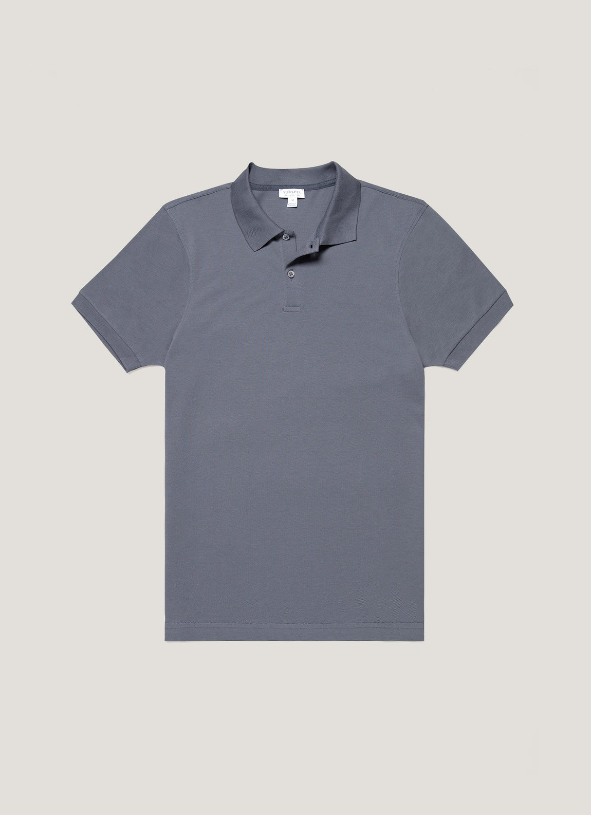 Men's Piqué Polo Shirt in Slate Blue
