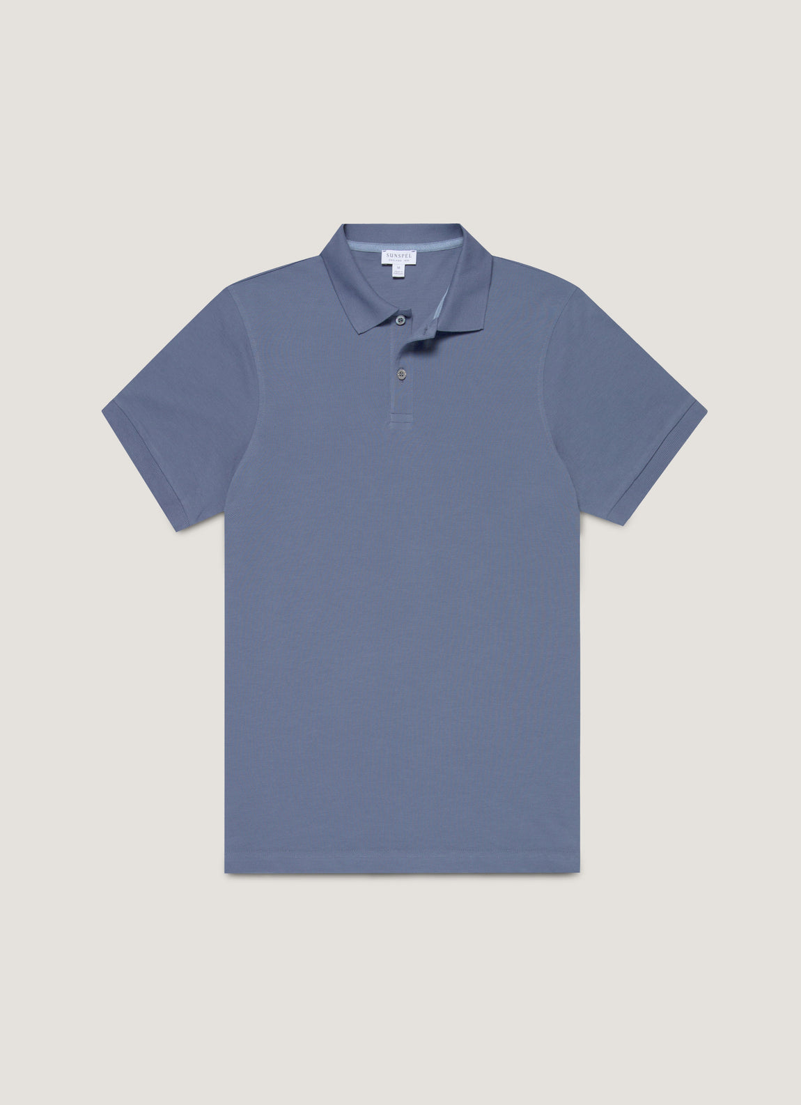 Men's Piqué Polo Shirt in Selvedge Blue