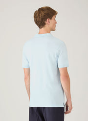 Men's Piqué Polo Shirt in Frost Blue