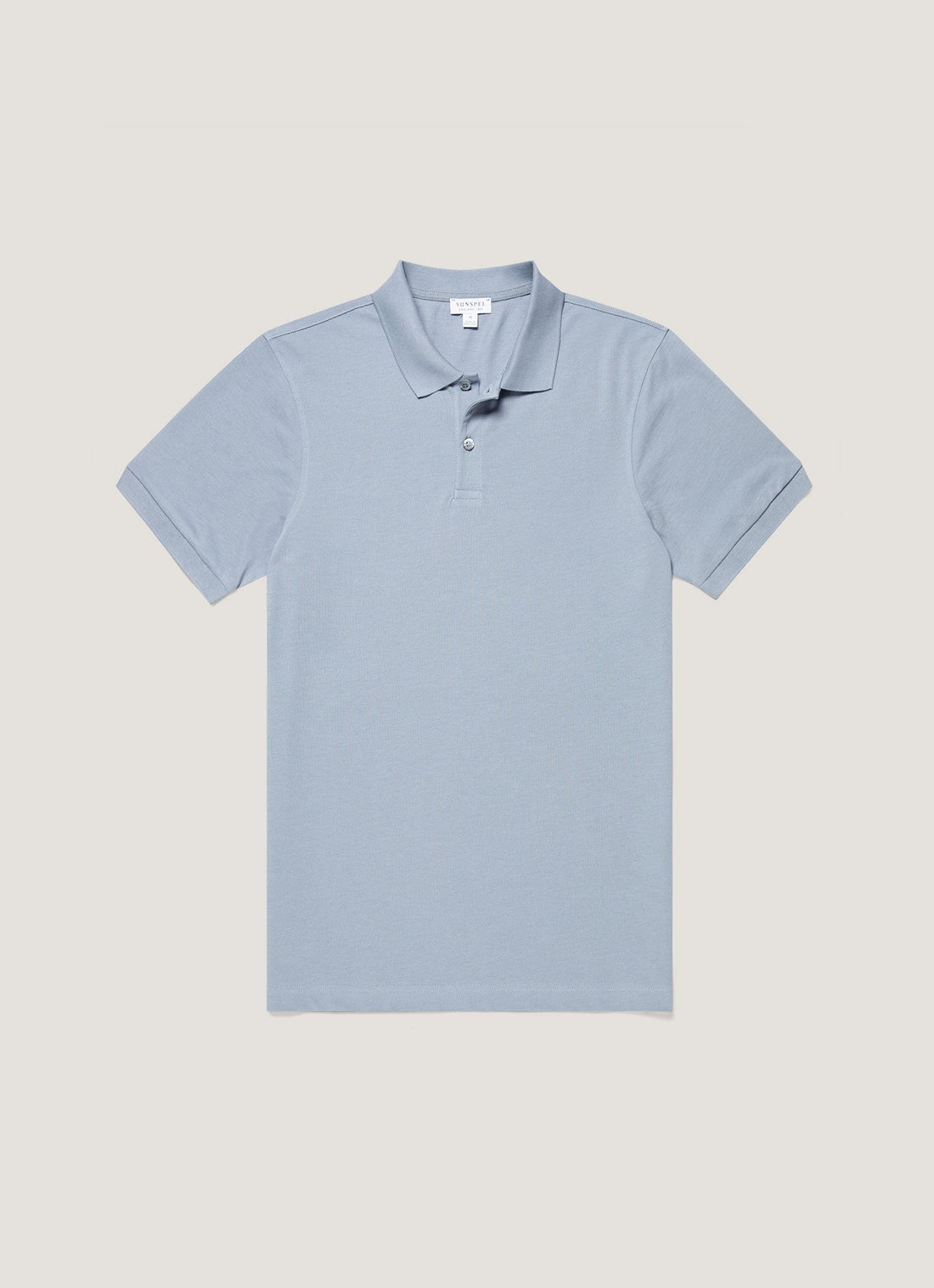 Men's Piqué Polo Shirt in Powder Blue
