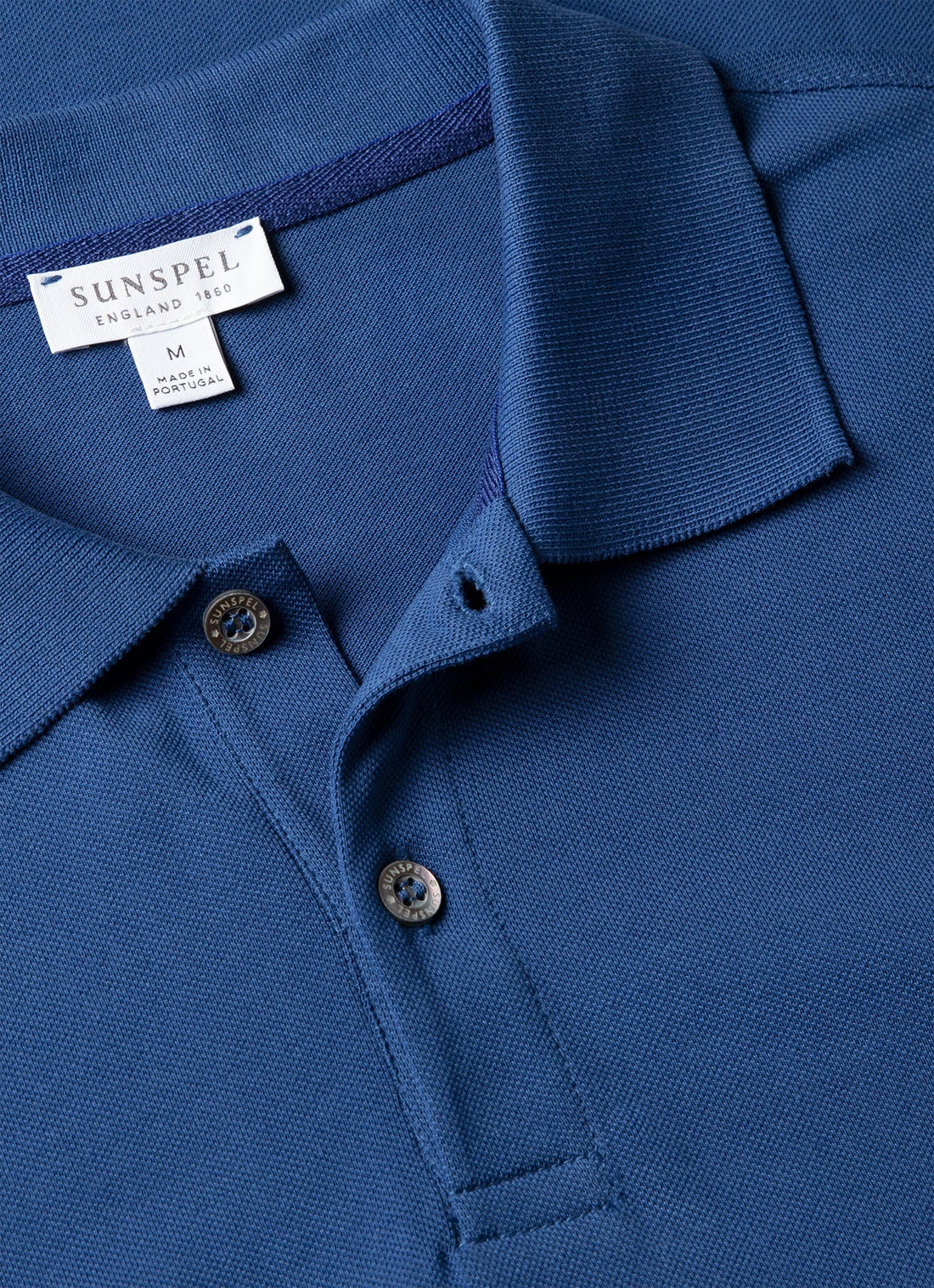Men's Piqué Polo Shirt in Clear Night