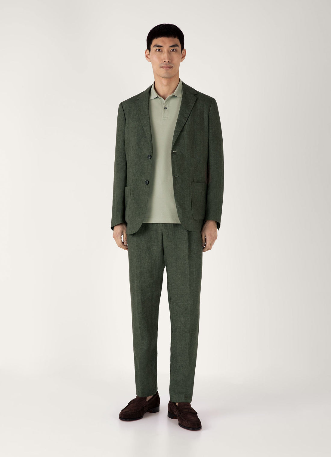 Men's Piqué Polo Shirt in Pastel Green