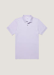Men's Piqué Polo Shirt in Pale Lilac