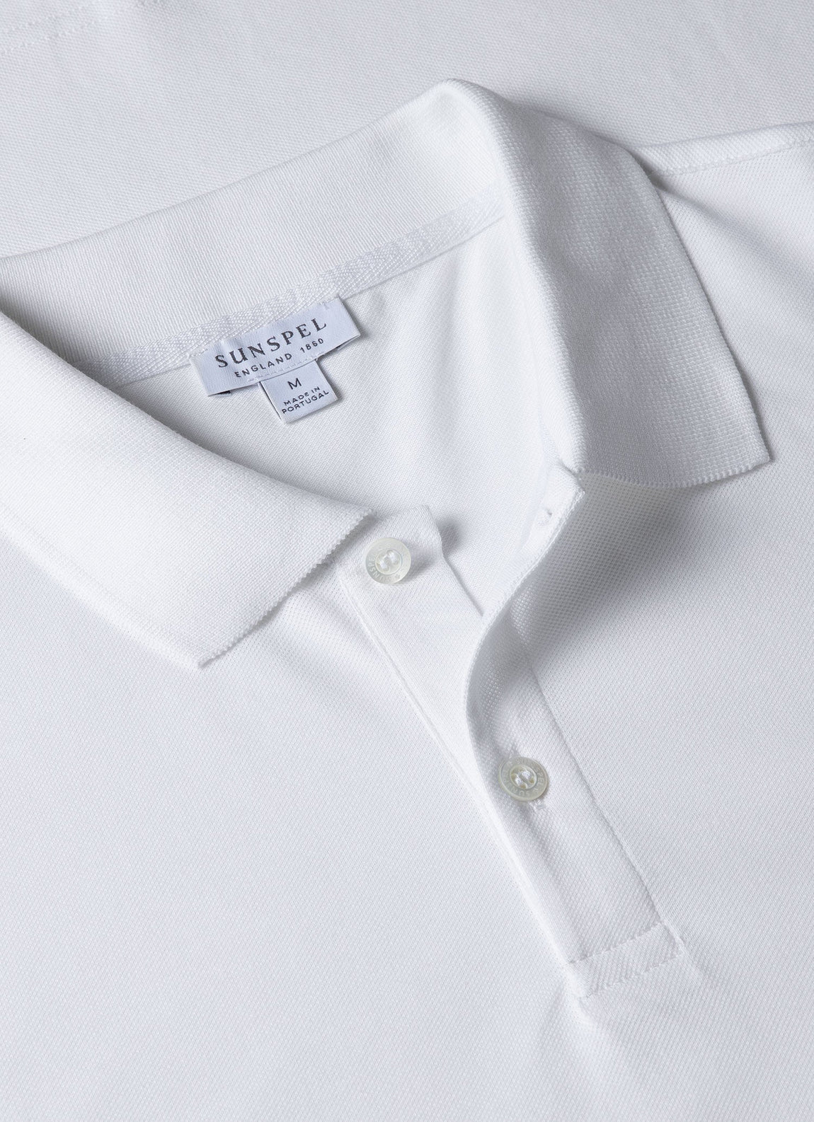 Men's Piqué Polo Shirt in White