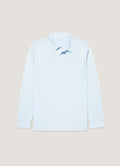 Men's Long Sleeve Riviera Polo Shirt in Frost Blue