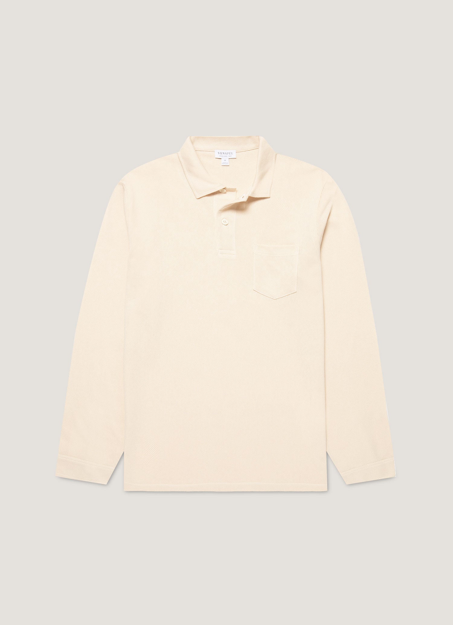 Men's Long Sleeve Riviera Polo Shirt in Undyed