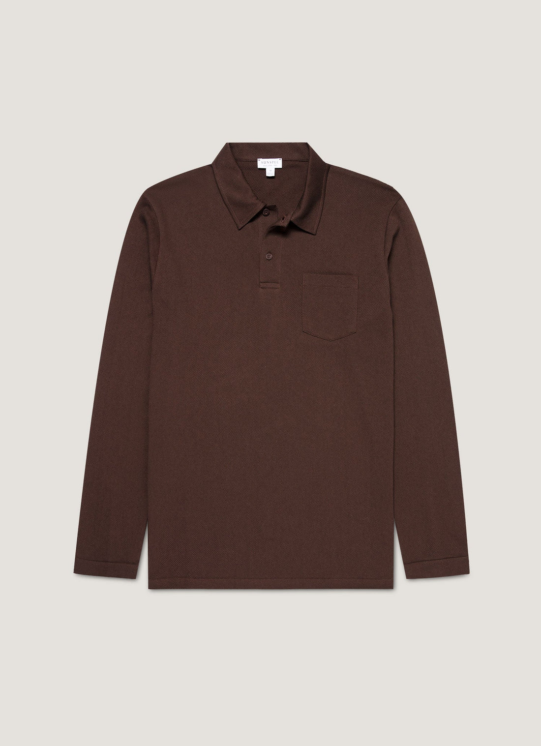 Men's Long Sleeve Riviera Polo Shirt in Bakelite