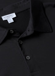 Men's Jersey Classic Polo Shirt in Black