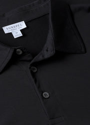 Men's Jersey Classic Polo Shirt in Black