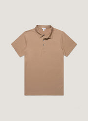 Men's Classic Jersey Polo Shirt in Dune