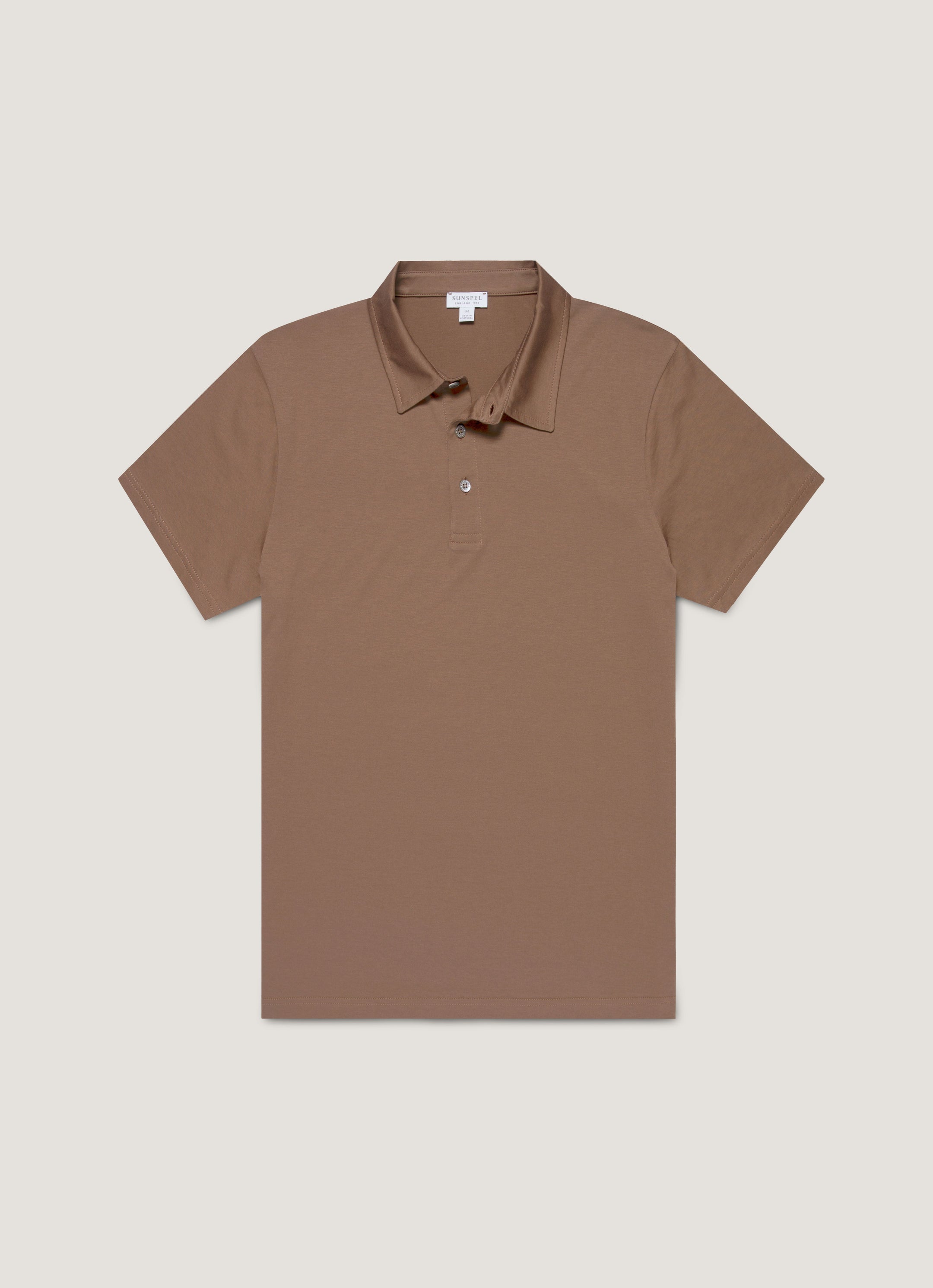Men's Classic Jersey Polo Shirt in Bark