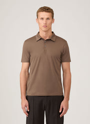 Men's Classic Jersey Polo Shirt in Bark