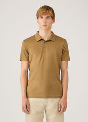 Men's Classic Jersey Polo Shirt in Walnut