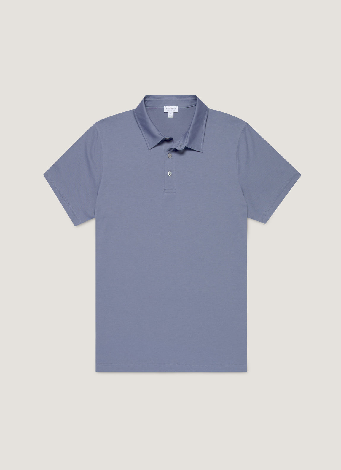 Men's Classic Jersey Polo Shirt in Selvedge Blue
