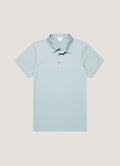 Men's Classic Jersey Polo Shirt in Stone Blue