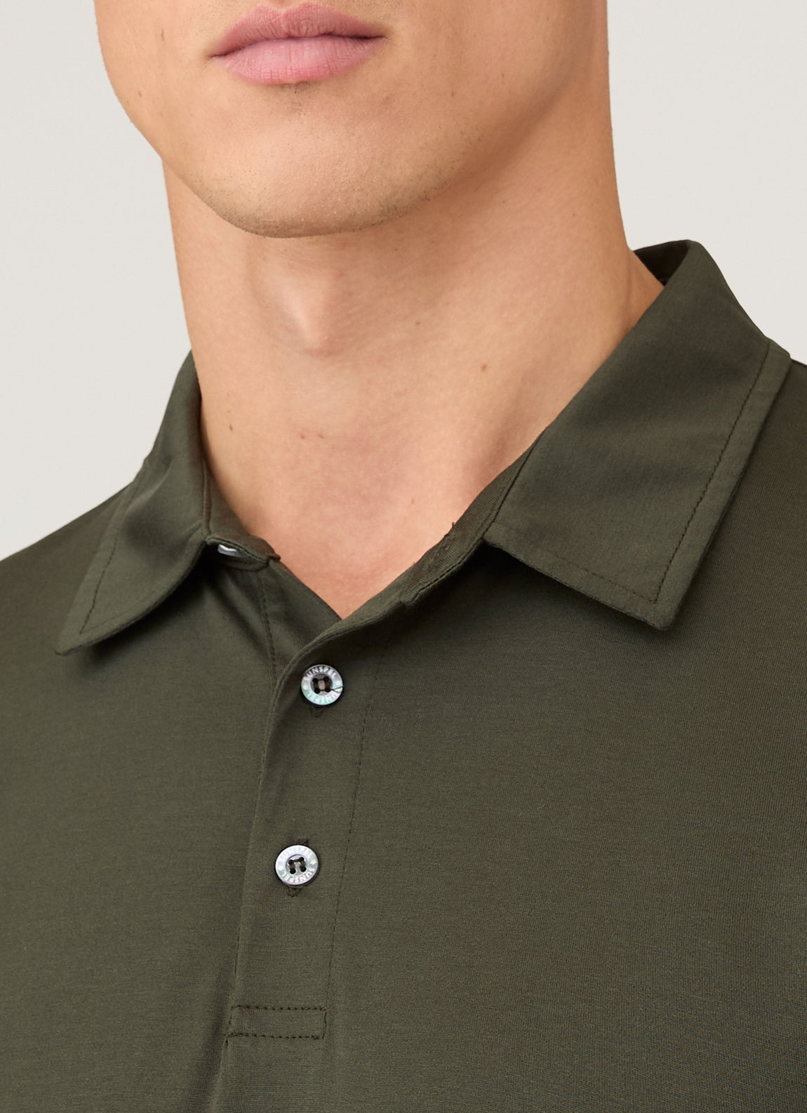 Men's Classic Jersey Polo Shirt in Dark Green