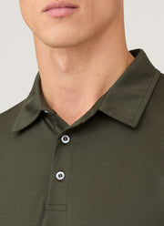Men's Classic Jersey Polo Shirt in Dark Green