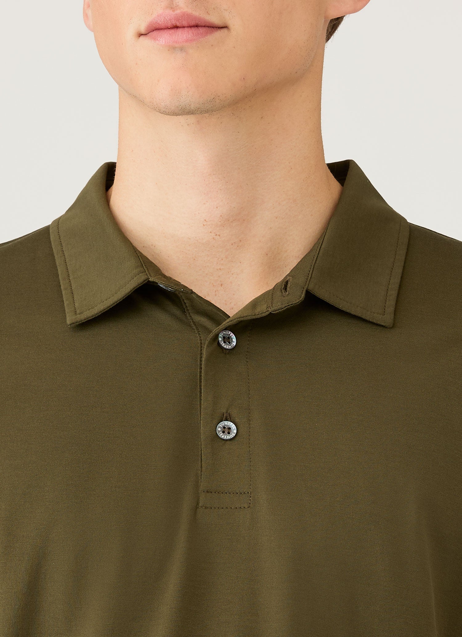 Men's Classic Jersey Polo Shirt in Deep Olive