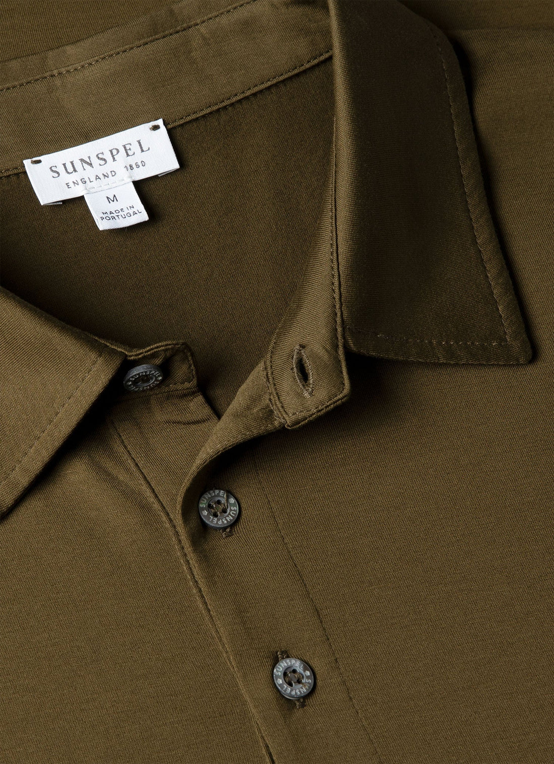 Men's Classic Jersey Polo Shirt in Loden Green