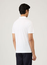 Men's Jersey Classic Polo Shirt in White