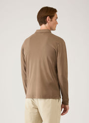 Men's Heavyweight Rugby Polo Shirt in Dark Cedar