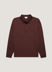 Men's Heavyweight Rugby Polo Shirt in Bakelite